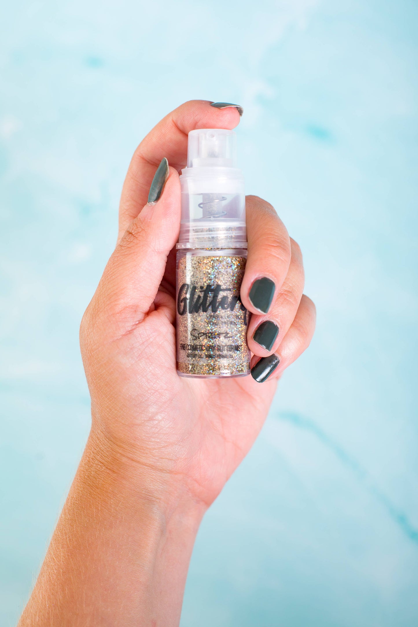 HOLOGRAPHIC GOLD GLITTER SPRITZ