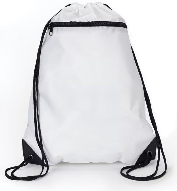 ZIPPER POCKET DRAWSTRING BACKPACK