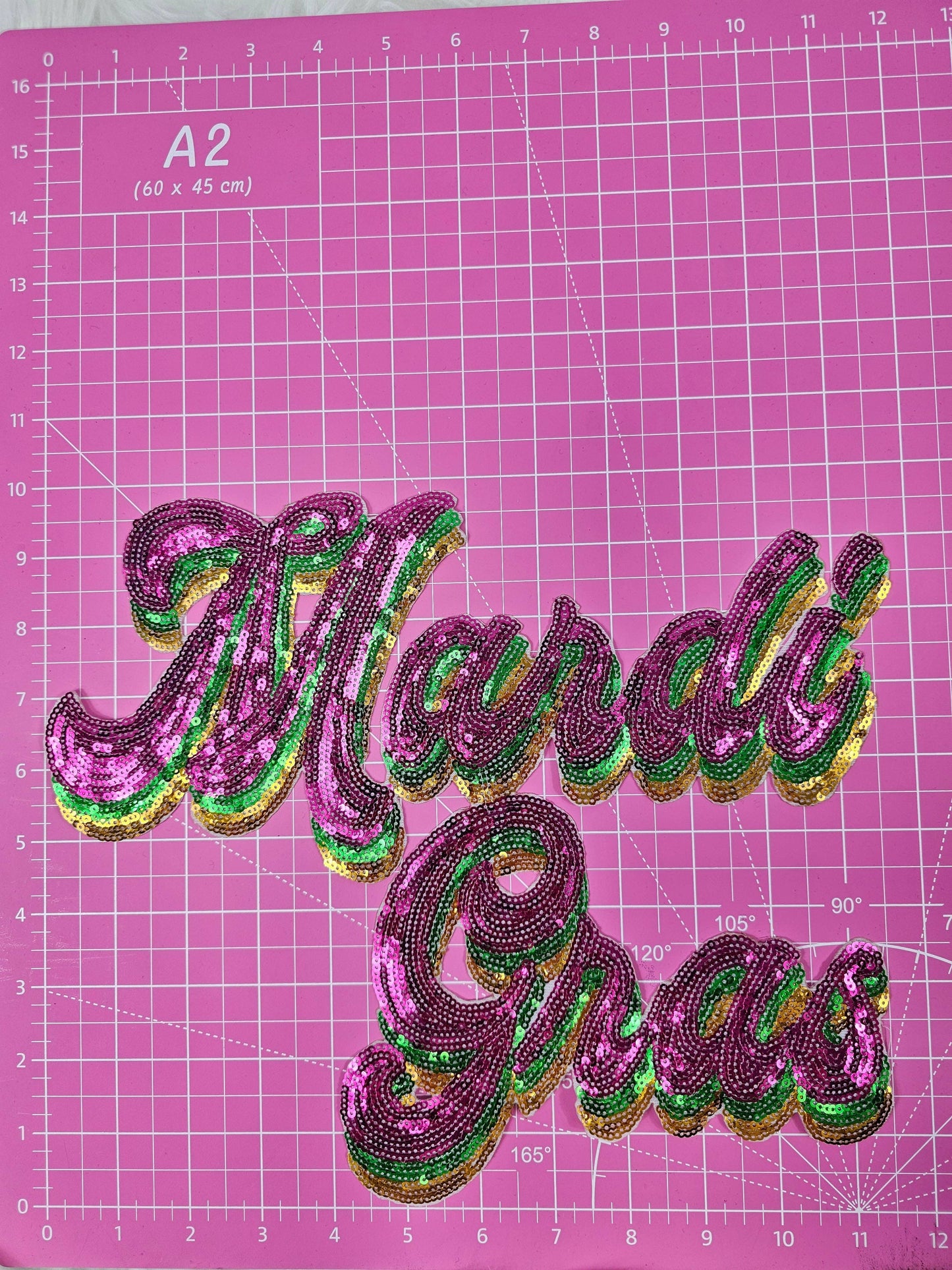 MARDI GRAS SEQUIN PATCH