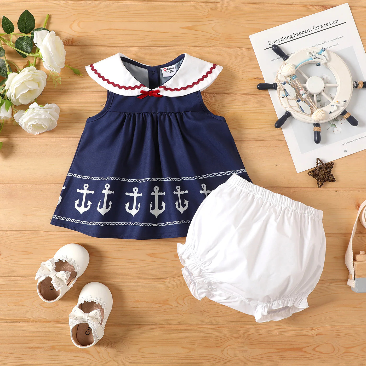 PETER PAN COLLAR DRESS AND BLOOMERS