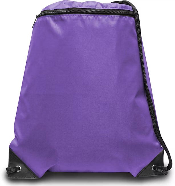 ZIPPER POCKET DRAWSTRING BACKPACK