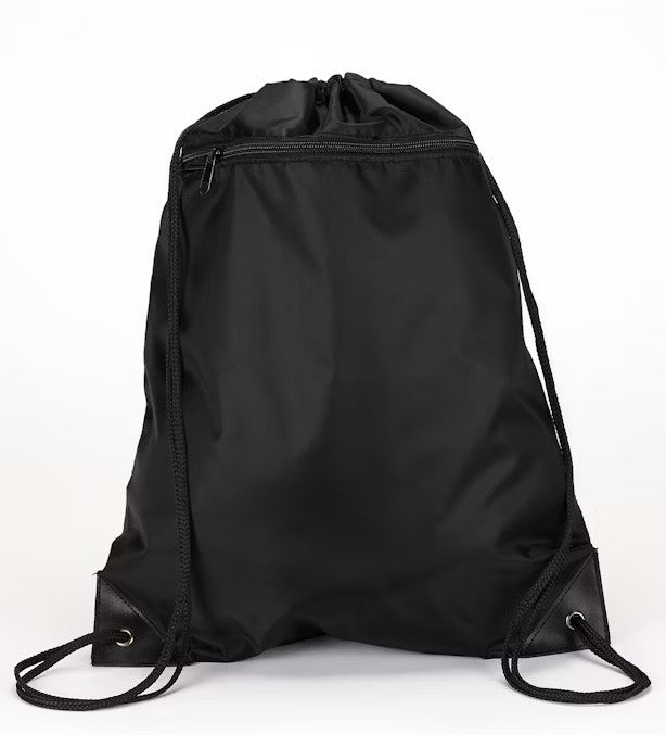 ZIPPER POCKET DRAWSTRING BACKPACK