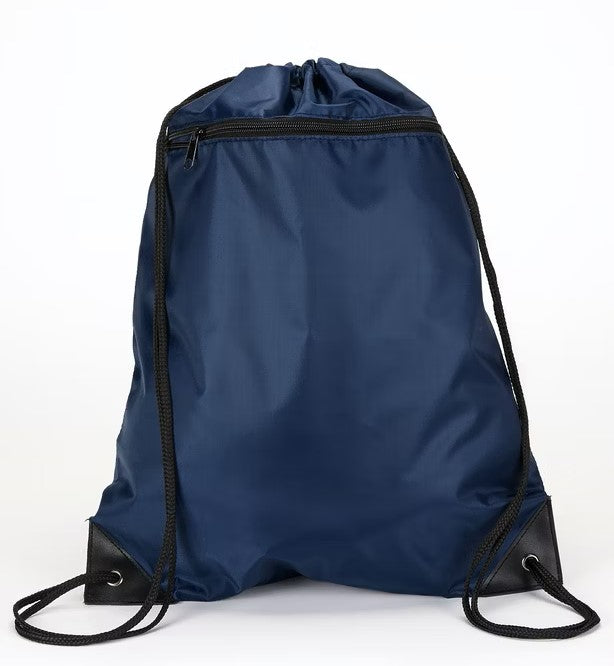 ZIPPER POCKET DRAWSTRING BACKPACK
