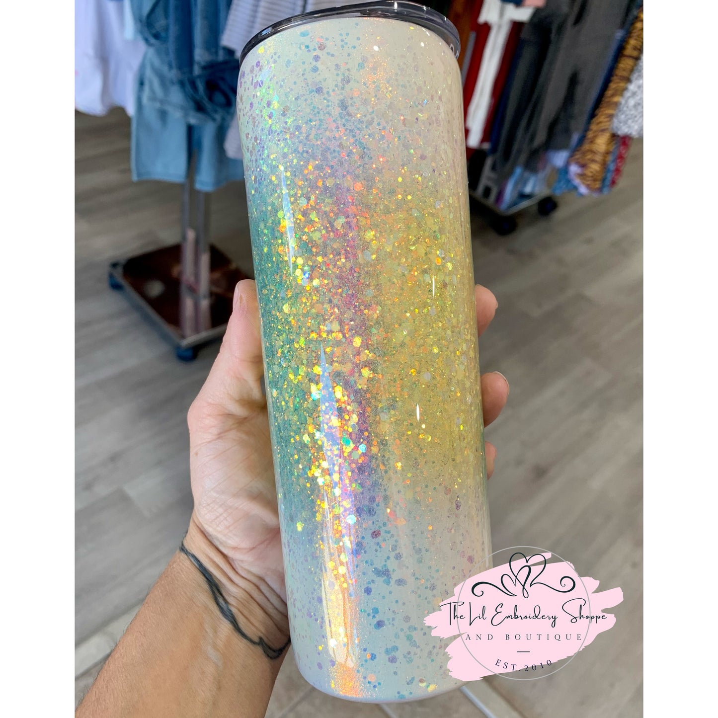 UNICORN BURST 20oz SKINNY TUMBLER - epoxy finish