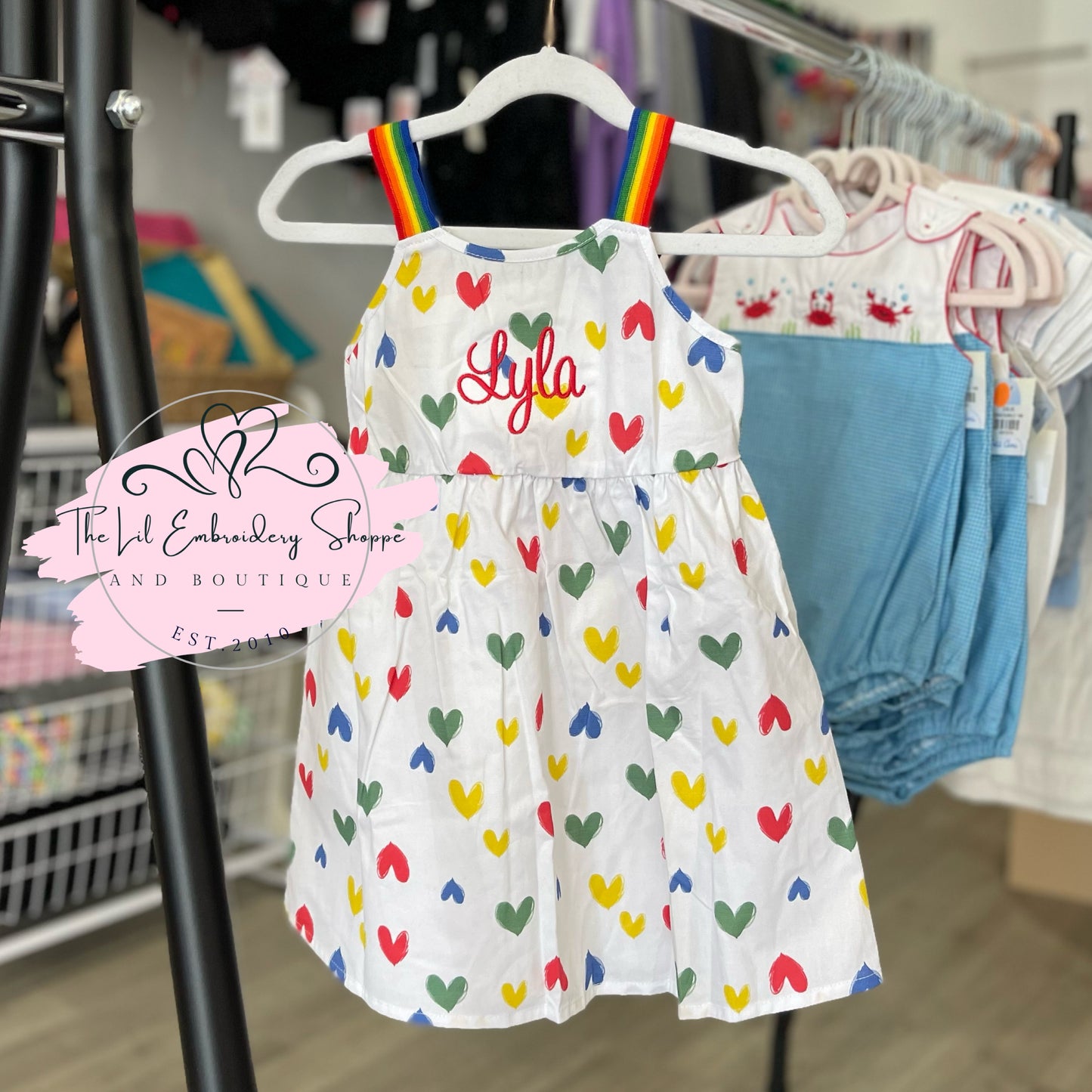 RAINBOW HEART DRESS