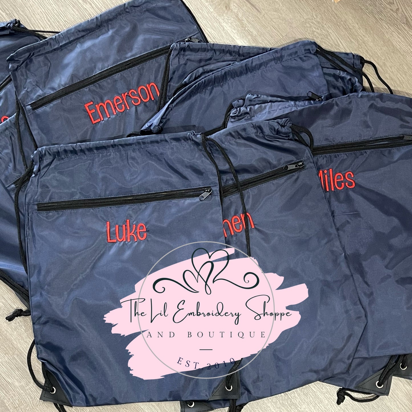 ZIPPER POCKET DRAWSTRING BACKPACK