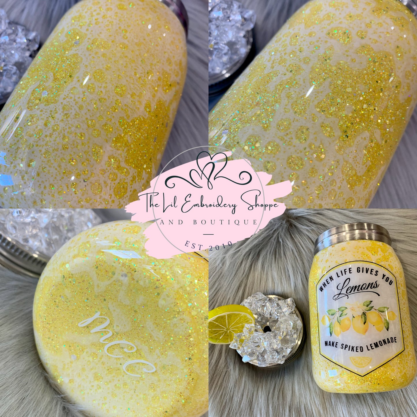 15oz LEMONADE MASON JAR