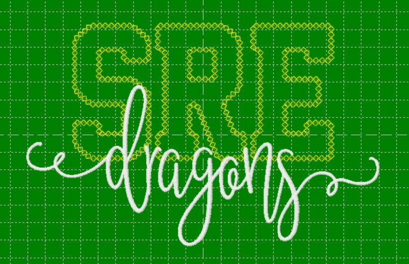 SRE {block applique} DRAGONS SWEATSHIRT