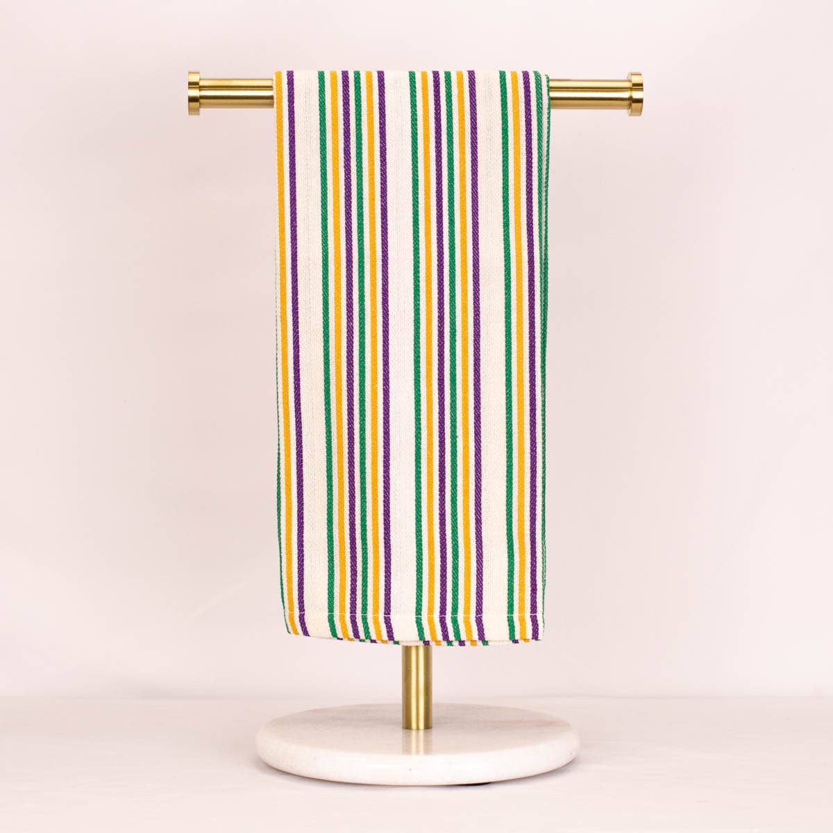 MARDI GRAS STRIPED HAND TOWEL