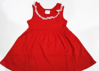 SLEEVELESS DRESS LACE TRIM