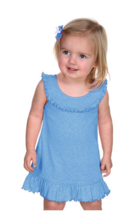 RUFFLE COLLAR TANK DRESS