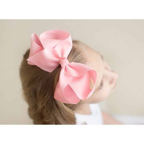 HAIR BOW - BUBBLE GUM PINK – The Lil Embroidery Shoppe, LLC