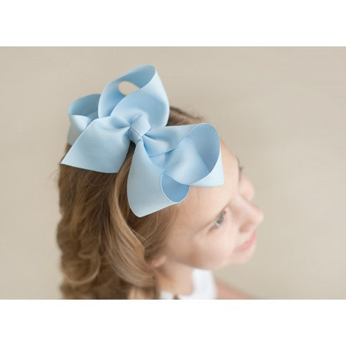 HAIR BOW - LIGHT BLUE