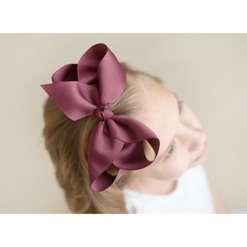 HAIR BOW - MAROON
