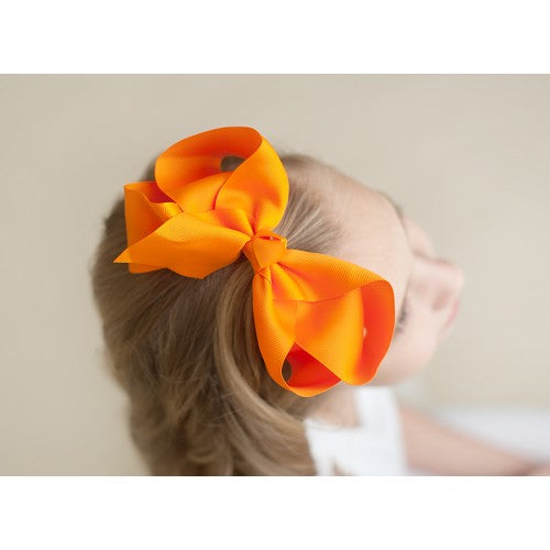 HAIR BOW - ORANGE