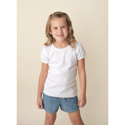 Little girl best sale puff sleeve shirt