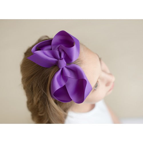 HAIR BOW - PURPLE