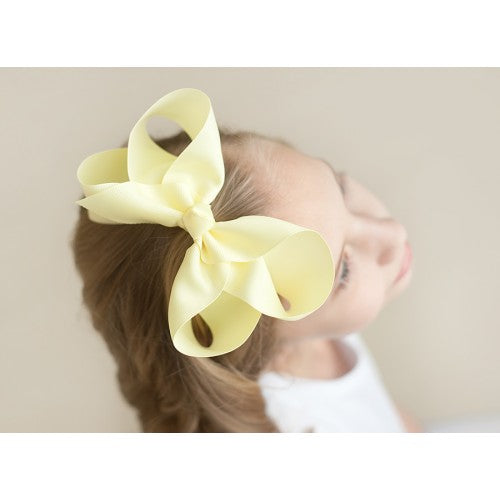 HAIR BOW - SUMMER YELLOW