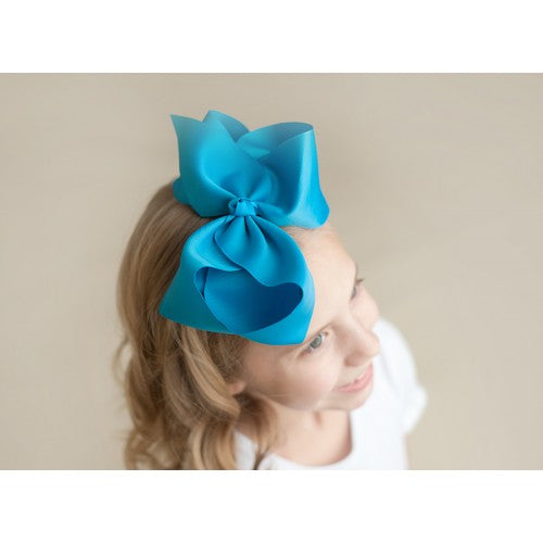 HAIR BOW - TEAL