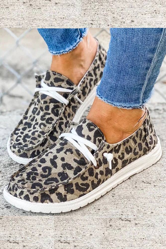 XC696 Black White Cow Print Solid Shoes