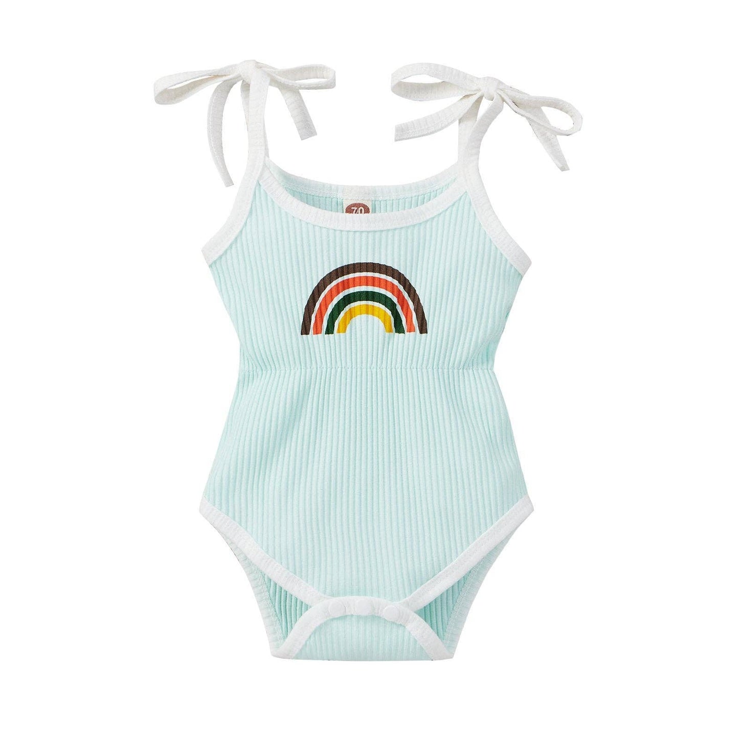TURQUOISE RAINBOW JUMPSUIT