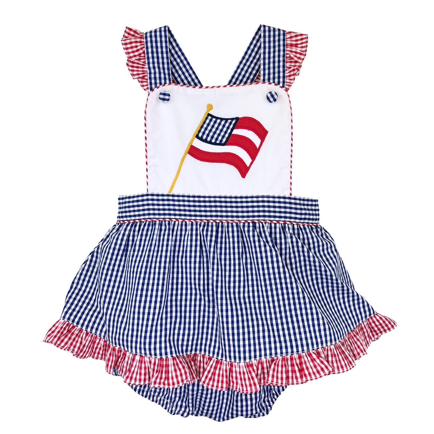 FLAG APPLIQUE BUBBLE SKIRT