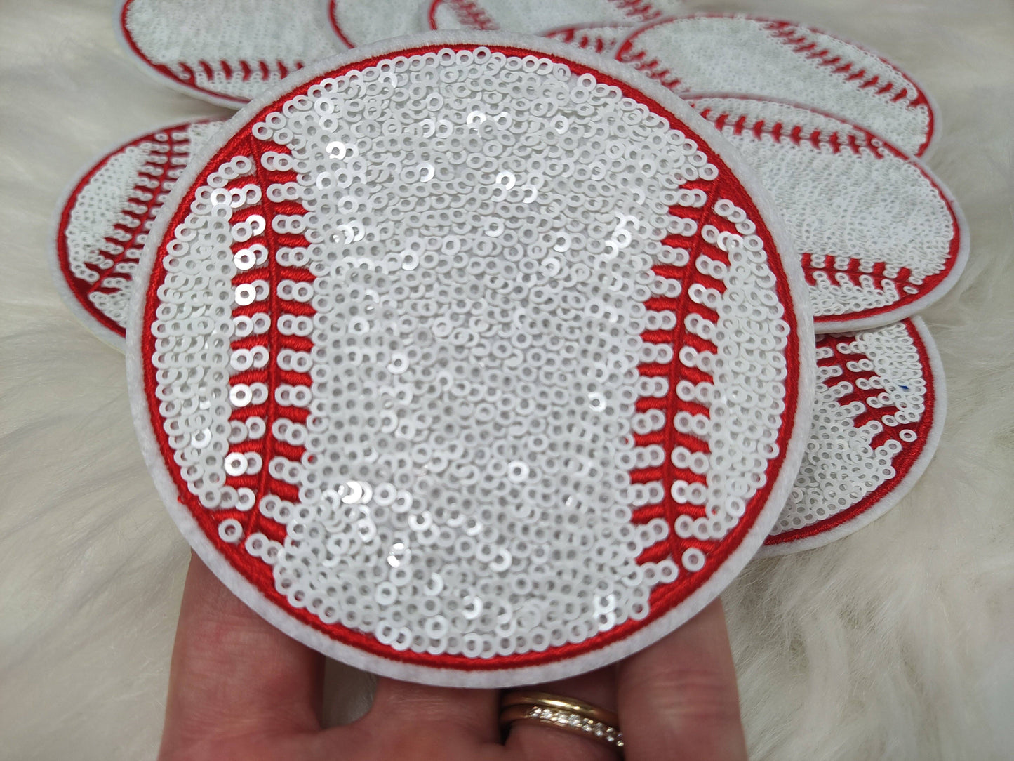 SEQUIN BASEBALL PATCH