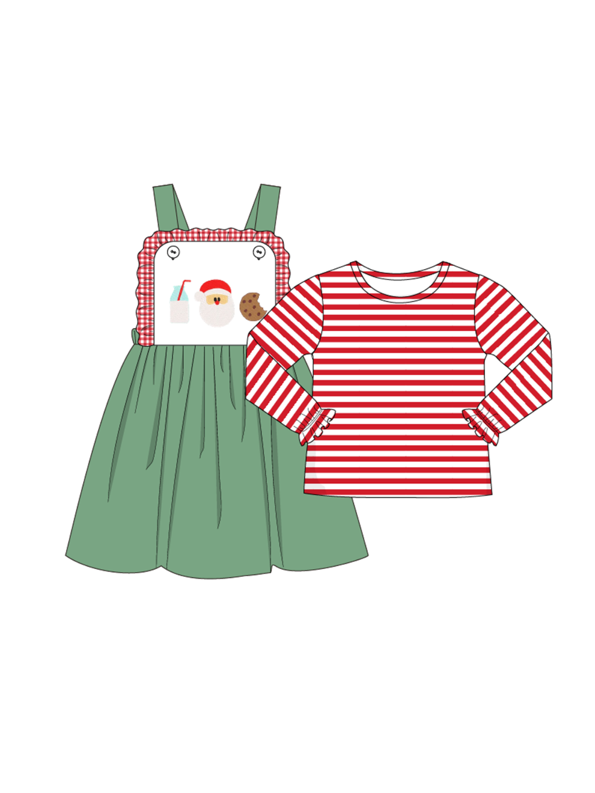 COOKIES FOR SANTA DRESS SET