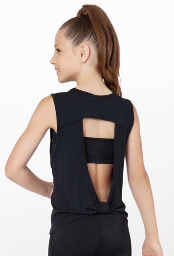 OPEN BOW BACK - BLACK