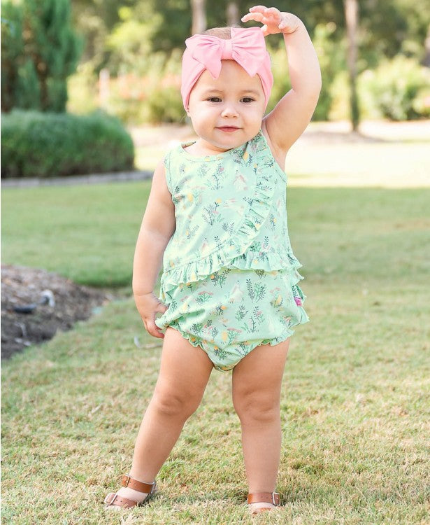 Ruffle best sale bubble romper