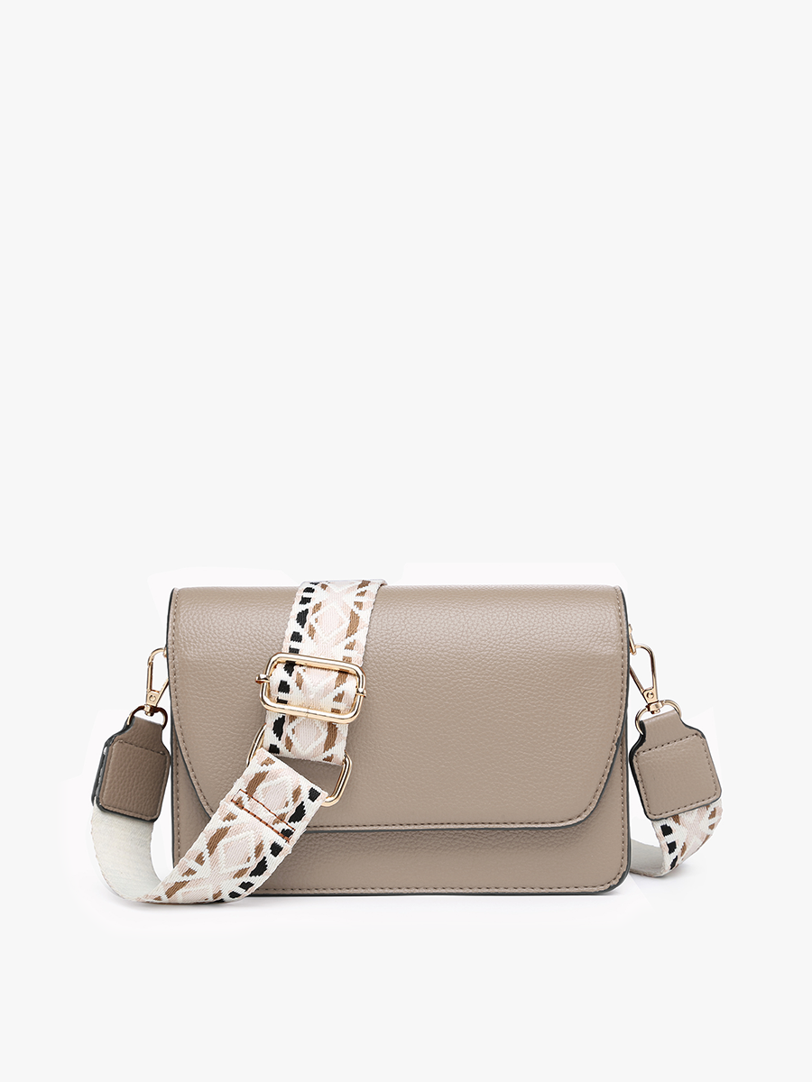 NOAH CROSSBODY W/ GUITAR STRAP: BLUSH