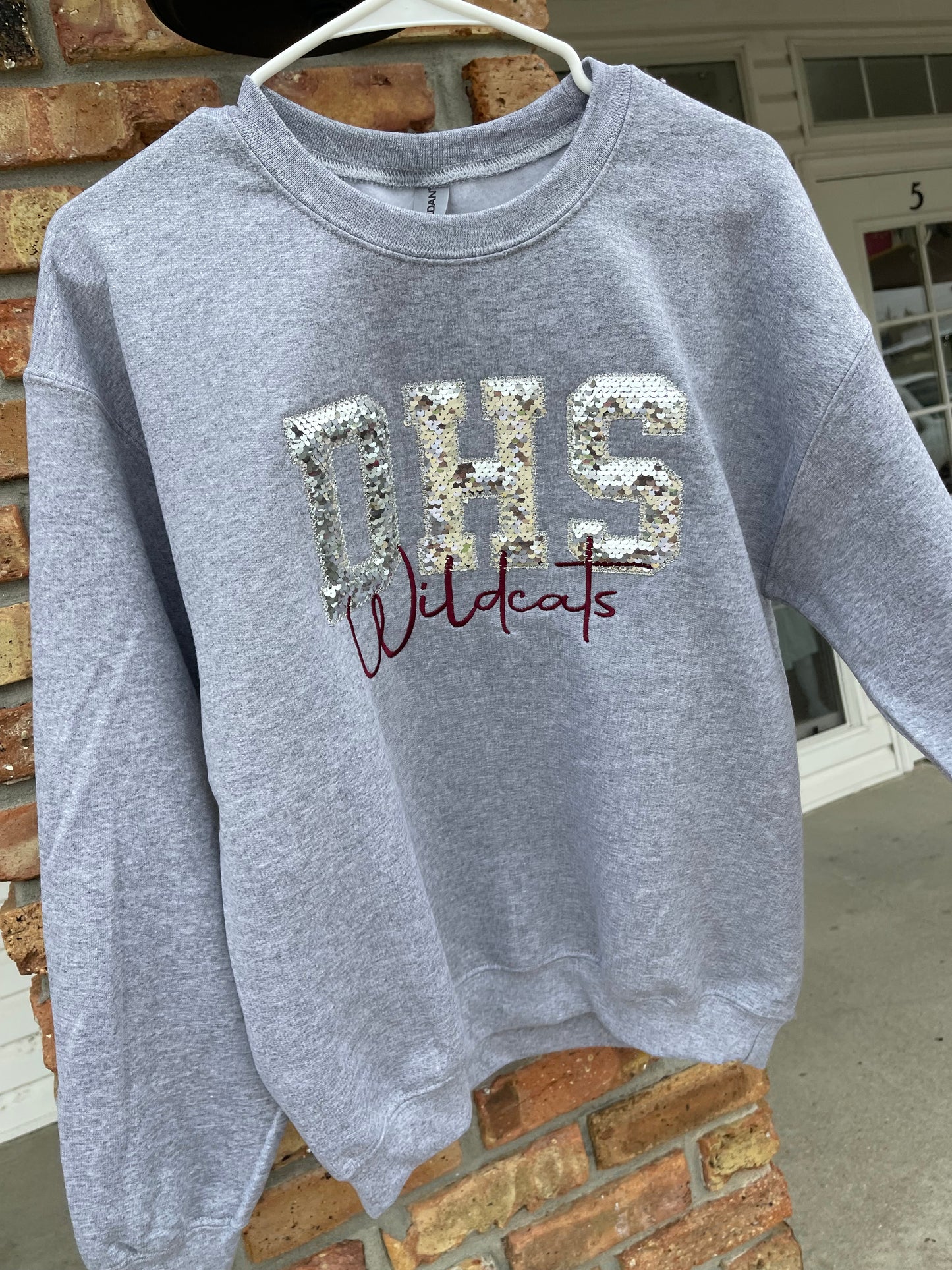 DHS {sequin applique} WILDCATS SWEATSHIRT