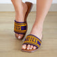 BOBBIE GAME DAY TIGERS SANDALS