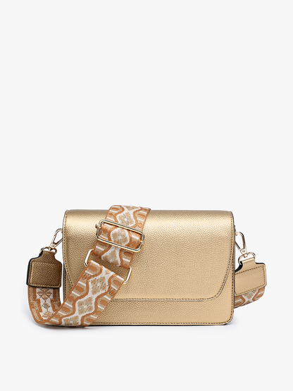 NOAH CROSSBODY W/ GUITAR STRAP: BLUSH