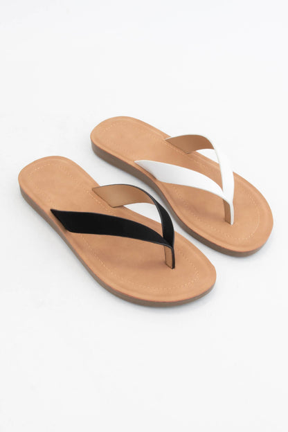 BASIC THONG SLIDE: NUDE TAN