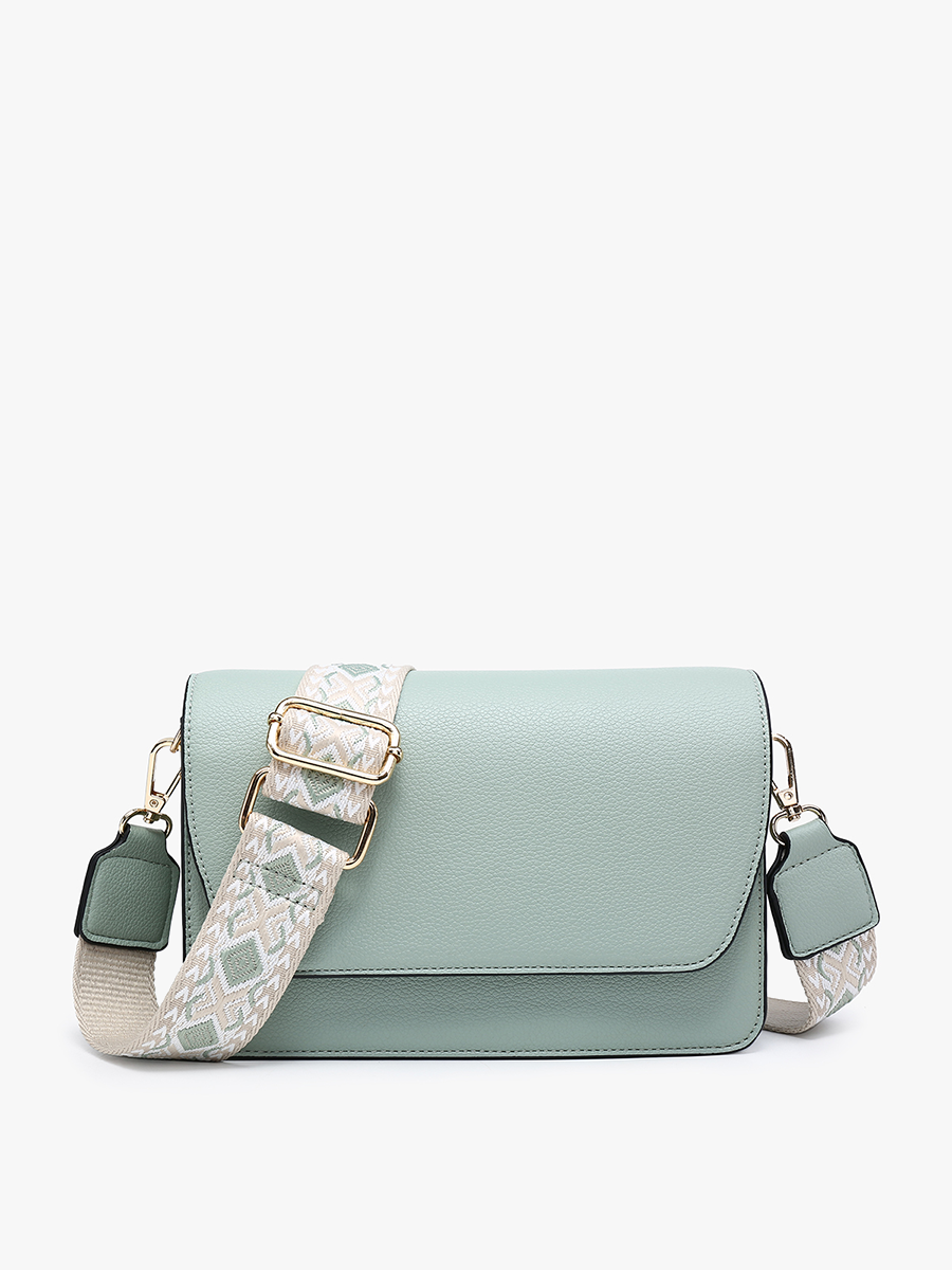 NOAH CROSSBODY W/ GUITAR STRAP: BLUSH