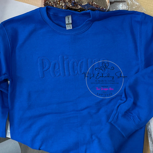 PELICANS - 3D PUFF EMBOSSED - SWEATSHIRT