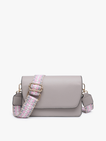 NOAH CROSSBODY W/ GUITAR STRAP: BLUSH