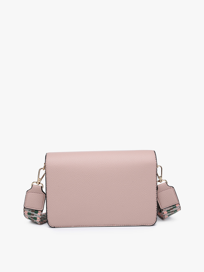 NOAH CROSSBODY W/ GUITAR STRAP: BLUSH