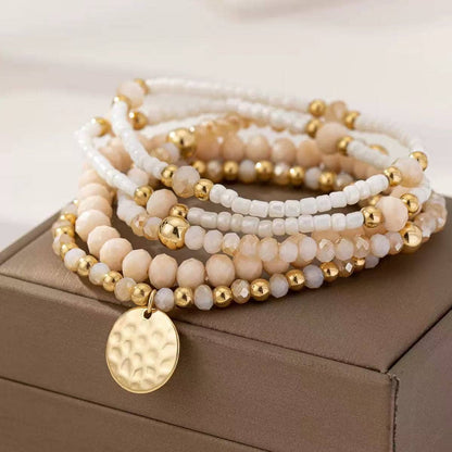 LIGHT PINK STACKABLE BRACELET SET