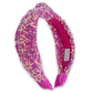 Sparkly Sequin Knot Headband: Rainbow