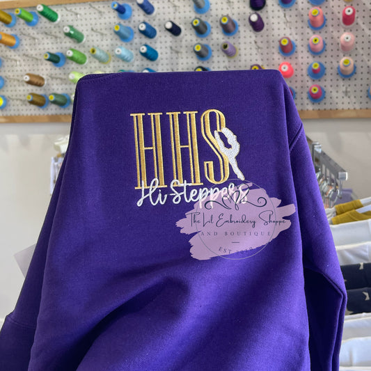 HHS HI-STEPPER POCKET MONOGRAM SWEATSHIRT