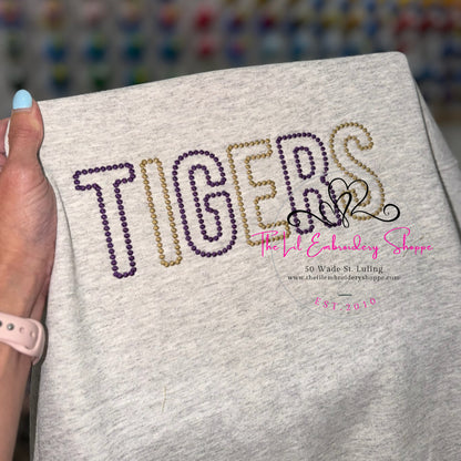 TIGERS {Hollywood Lights} SWEATSHIRT