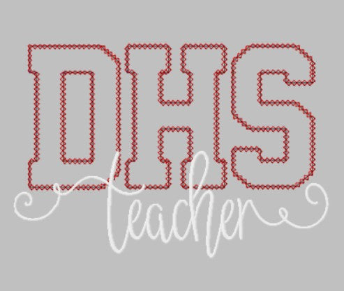 DHS {applique} TEACHER SWEATSHIRT