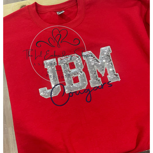 JBM {sequin applique} COUGARS SWEATSHIRT