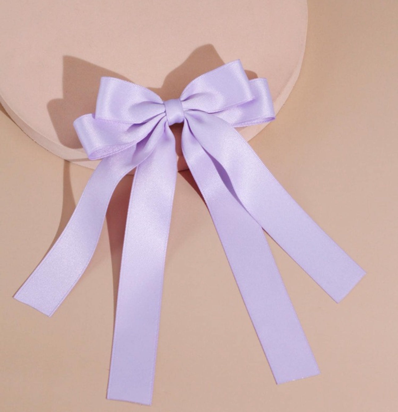 HAIR RIBBON BOW - LILAC