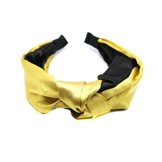 GOLD & BLACK KNOT HEADBAND