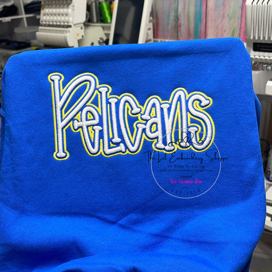 PELICANS 3d puff SWEATSHIRT