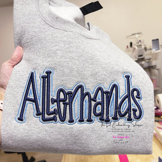 ALLEMANDS 3d puff SWEATSHIRT
