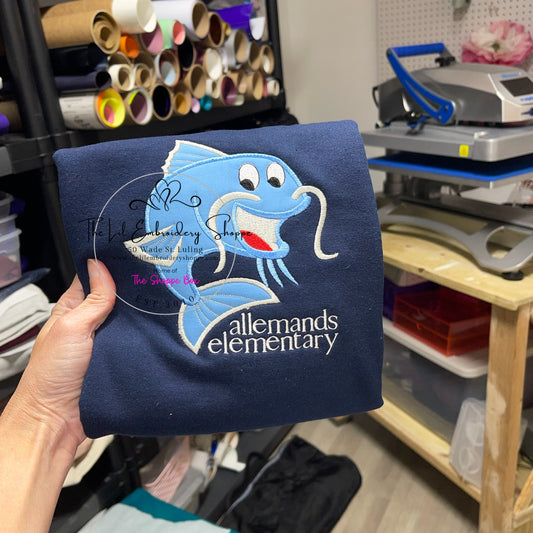 ALLEMANDS CATFISH {APPLIQUE} SWEATSHIRT